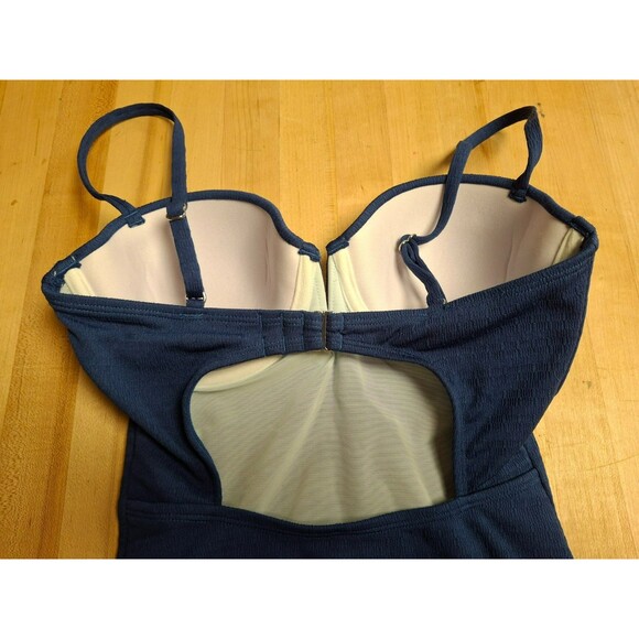 Cupshe One Piece Swimsuit Tummy Control New Size XS Navy Blue New With Tags - Picture 7 of 8